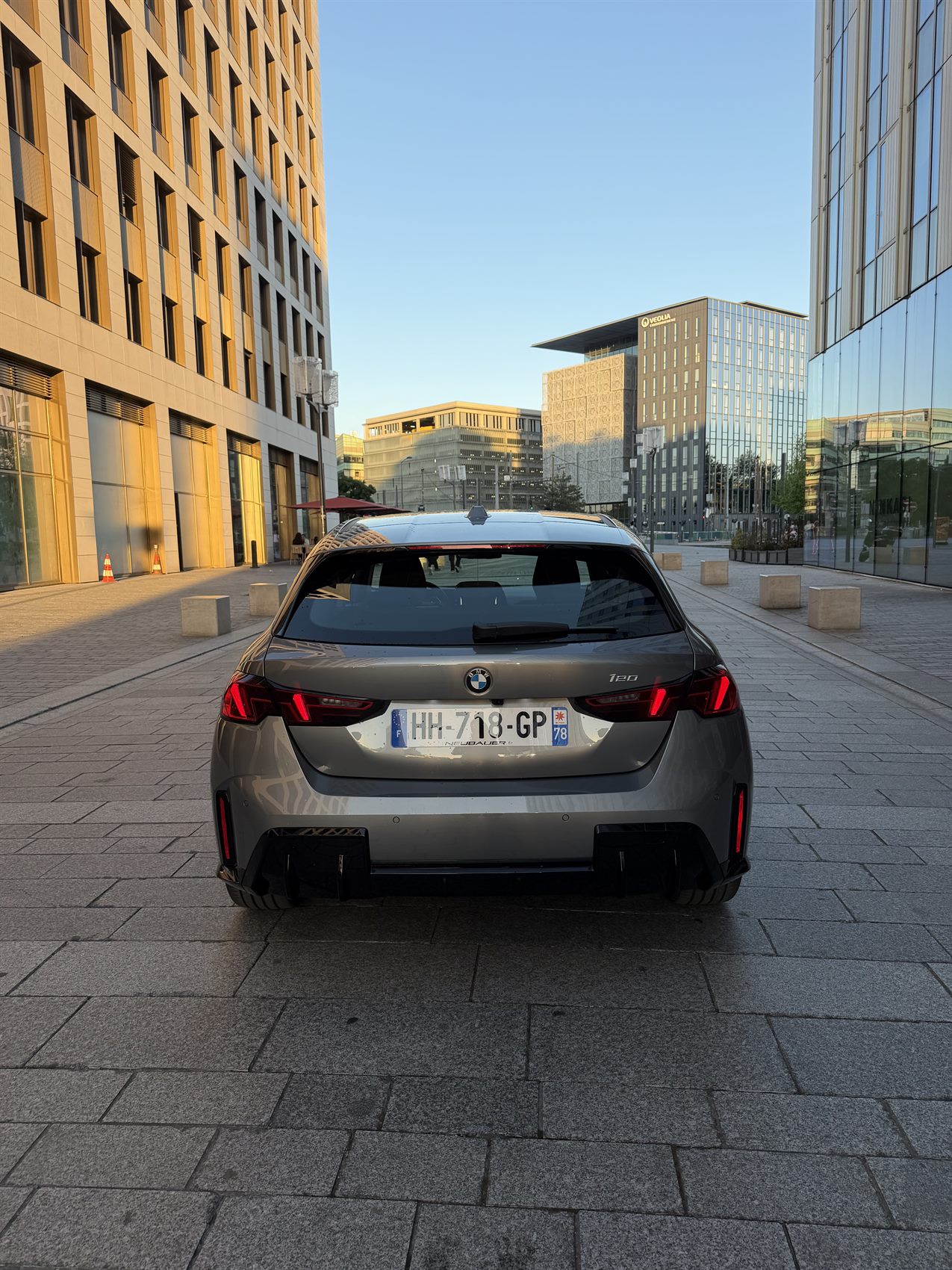 BMW 120i M Sport — vue arrière, diffuseur M